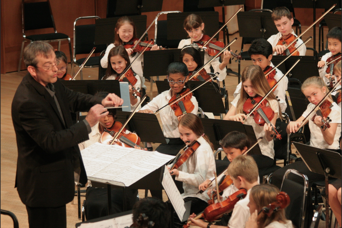 Concert String Orchestra Violin Section 